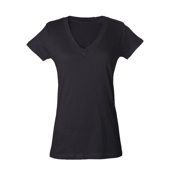 Tultex 214 - Ladies' Slim Fit Fine Jersey V-Neck Thumbnail