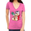 Tultex 214 - Ladies' Slim Fit Fine Jersey V-Neck Thumbnail