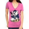 Tultex 214 - Ladies' Slim Fit Fine Jersey V-Neck Thumbnail
