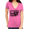 Tultex 214 - Ladies' Slim Fit Fine Jersey V-Neck Thumbnail