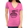 Tultex 214 - Ladies' Slim Fit Fine Jersey V-Neck Thumbnail