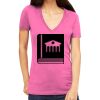 Tultex 214 - Ladies' Slim Fit Fine Jersey V-Neck Thumbnail
