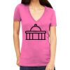 Tultex 214 - Ladies' Slim Fit Fine Jersey V-Neck Thumbnail
