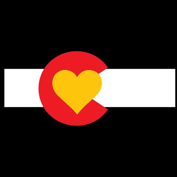 CO Heart Flag Strip Thumbnail