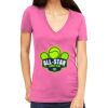 Tultex 214 - Ladies' Slim Fit Fine Jersey V-Neck Thumbnail