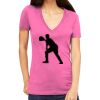 Tultex 214 - Ladies' Slim Fit Fine Jersey V-Neck Thumbnail