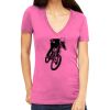 Tultex 214 - Ladies' Slim Fit Fine Jersey V-Neck Thumbnail