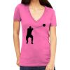 Tultex 214 - Ladies' Slim Fit Fine Jersey V-Neck Thumbnail