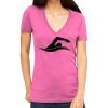 Tultex 214 - Ladies' Slim Fit Fine Jersey V-Neck Thumbnail