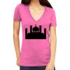 Tultex 214 - Ladies' Slim Fit Fine Jersey V-Neck Thumbnail