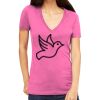 Tultex 214 - Ladies' Slim Fit Fine Jersey V-Neck Thumbnail