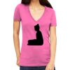 Tultex 214 - Ladies' Slim Fit Fine Jersey V-Neck Thumbnail