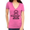 Tultex 214 - Ladies' Slim Fit Fine Jersey V-Neck Thumbnail