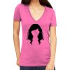 Tultex 214 - Ladies' Slim Fit Fine Jersey V-Neck Thumbnail