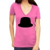 Tultex 214 - Ladies' Slim Fit Fine Jersey V-Neck Thumbnail