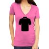 Tultex 214 - Ladies' Slim Fit Fine Jersey V-Neck Thumbnail