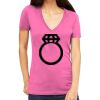 Tultex 214 - Ladies' Slim Fit Fine Jersey V-Neck Thumbnail