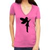 Tultex 214 - Ladies' Slim Fit Fine Jersey V-Neck Thumbnail