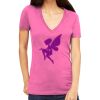 Tultex 214 - Ladies' Slim Fit Fine Jersey V-Neck Thumbnail