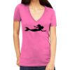 Tultex 214 - Ladies' Slim Fit Fine Jersey V-Neck Thumbnail
