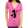 Tultex 214 - Ladies' Slim Fit Fine Jersey V-Neck Thumbnail