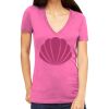 Tultex 214 - Ladies' Slim Fit Fine Jersey V-Neck Thumbnail
