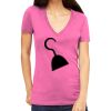 Tultex 214 - Ladies' Slim Fit Fine Jersey V-Neck Thumbnail