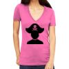 Tultex 214 - Ladies' Slim Fit Fine Jersey V-Neck Thumbnail