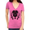 Tultex 214 - Ladies' Slim Fit Fine Jersey V-Neck Thumbnail