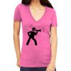 Tultex 214 - Ladies' Slim Fit Fine Jersey V-Neck Thumbnail