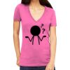 Tultex 214 - Ladies' Slim Fit Fine Jersey V-Neck Thumbnail