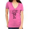 Tultex 214 - Ladies' Slim Fit Fine Jersey V-Neck Thumbnail