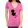 Tultex 214 - Ladies' Slim Fit Fine Jersey V-Neck Thumbnail