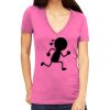Tultex 214 - Ladies' Slim Fit Fine Jersey V-Neck Thumbnail