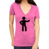 Tultex 214 - Ladies' Slim Fit Fine Jersey V-Neck Thumbnail