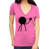 Tultex 214 - Ladies' Slim Fit Fine Jersey V-Neck Thumbnail