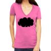 Tultex 214 - Ladies' Slim Fit Fine Jersey V-Neck Thumbnail