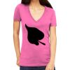Tultex 214 - Ladies' Slim Fit Fine Jersey V-Neck Thumbnail