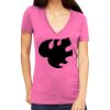 Tultex 214 - Ladies' Slim Fit Fine Jersey V-Neck Thumbnail