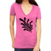 Tultex 214 - Ladies' Slim Fit Fine Jersey V-Neck Thumbnail