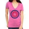 Tultex 214 - Ladies' Slim Fit Fine Jersey V-Neck Thumbnail
