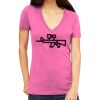 Tultex 214 - Ladies' Slim Fit Fine Jersey V-Neck Thumbnail