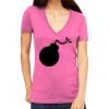 Tultex 214 - Ladies' Slim Fit Fine Jersey V-Neck Thumbnail