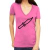 Tultex 214 - Ladies' Slim Fit Fine Jersey V-Neck Thumbnail