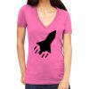 Tultex 214 - Ladies' Slim Fit Fine Jersey V-Neck Thumbnail