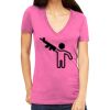 Tultex 214 - Ladies' Slim Fit Fine Jersey V-Neck Thumbnail
