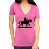 Tultex 214 - Ladies' Slim Fit Fine Jersey V-Neck Thumbnail