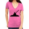 Tultex 214 - Ladies' Slim Fit Fine Jersey V-Neck Thumbnail