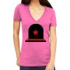 Tultex 214 - Ladies' Slim Fit Fine Jersey V-Neck Thumbnail