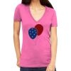Tultex 214 - Ladies' Slim Fit Fine Jersey V-Neck Thumbnail